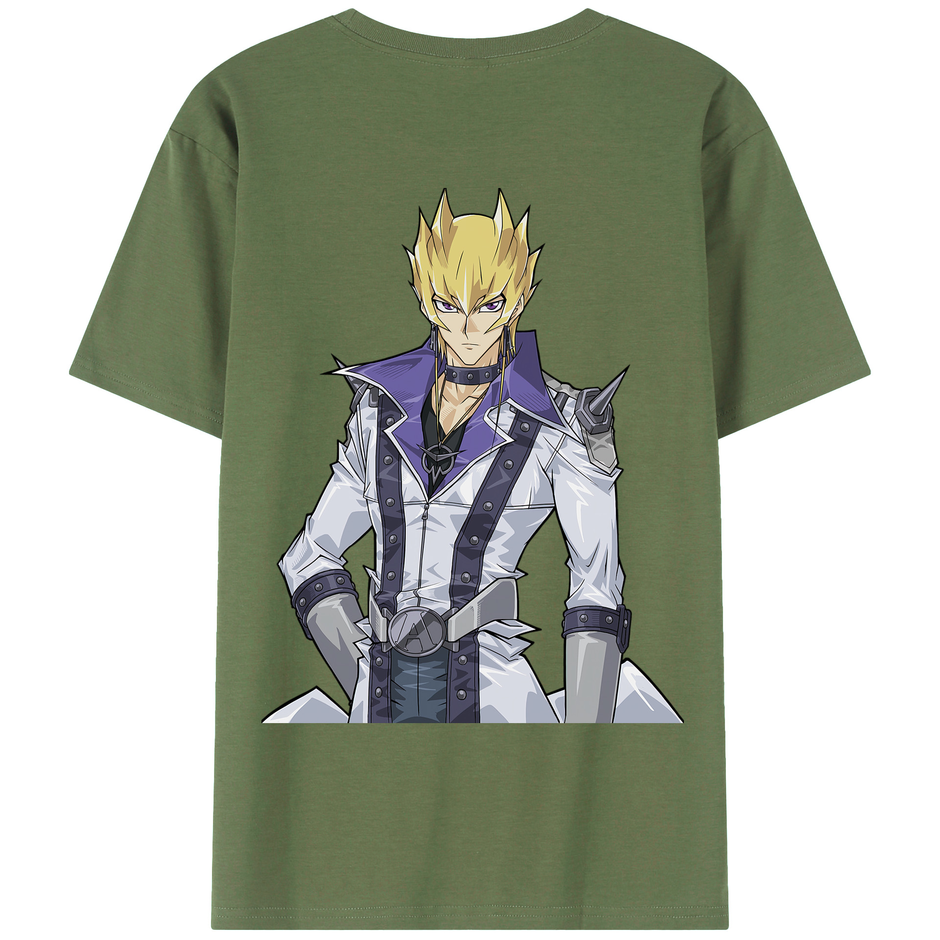 （画像用） 遊☆戯☆王 Yu-Gi-Oh! 綿100％ メンズ半袖Tシャツ（バックプリント） 通気性